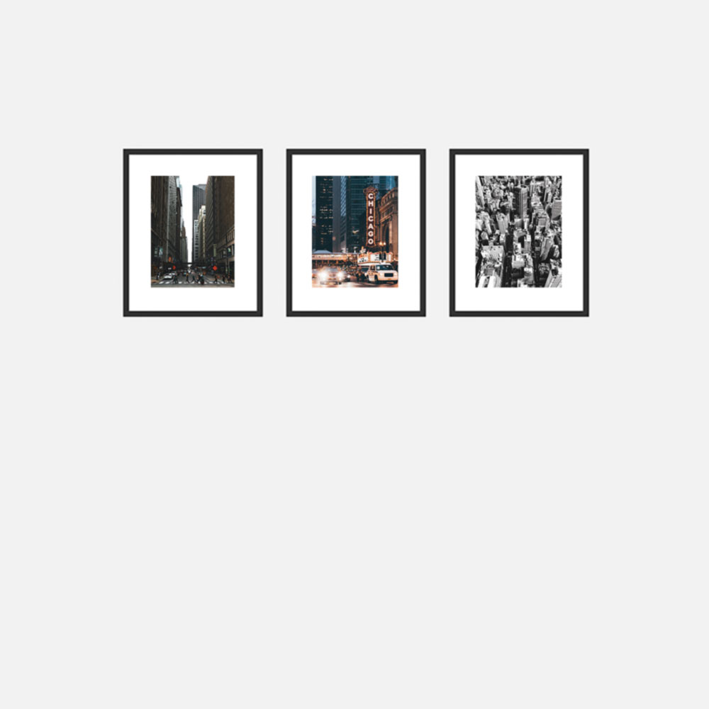 Black Gallery Wall Set Of 3 FRAME.PH